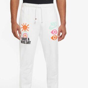 Nike Sportswear 'Have A Nike Day' White Pants DQ4173-100 Men's Size XL